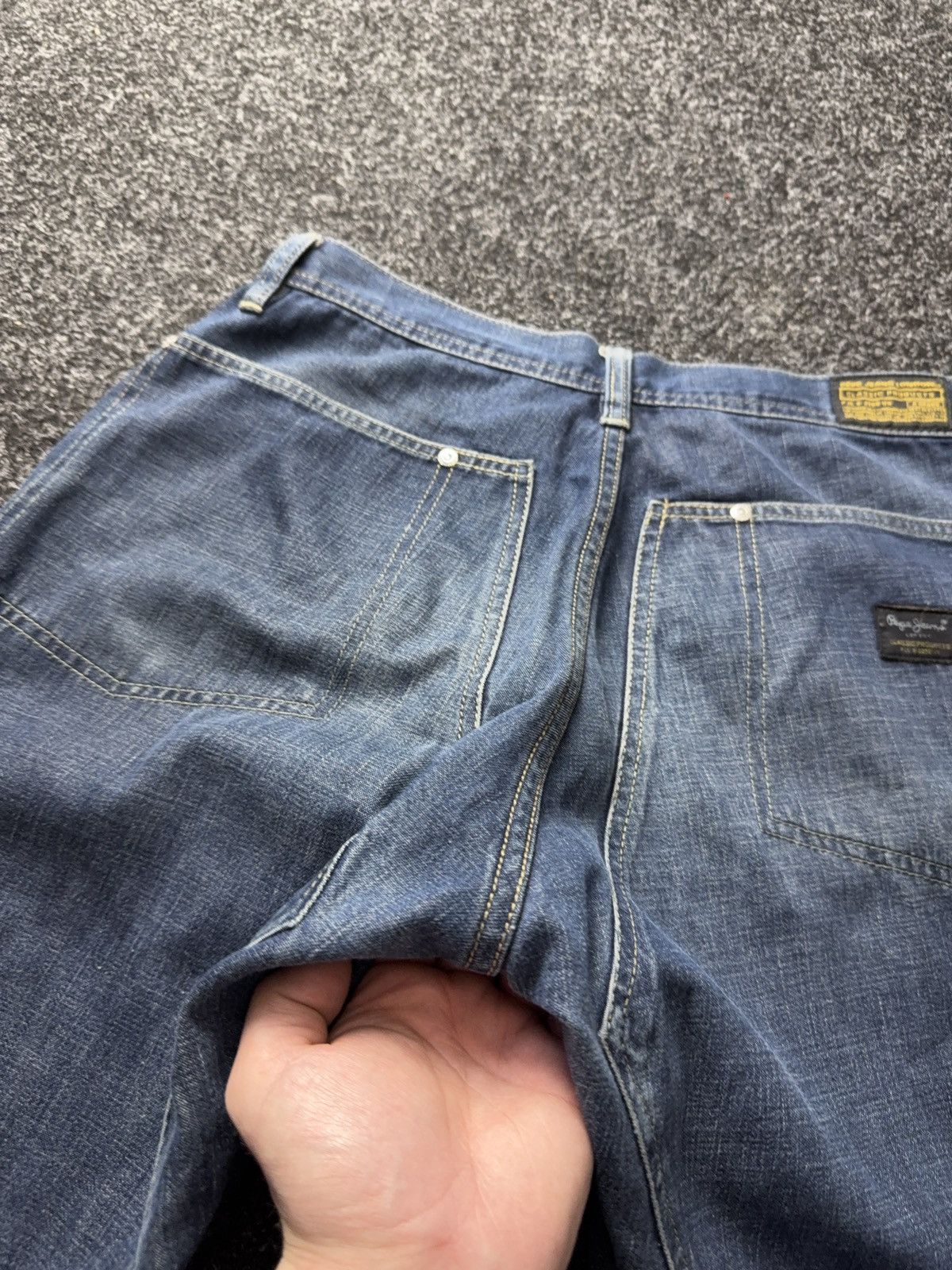 Japanese Brand Y2K 00s Pepe Jeans SK8 Straight Denim Blue 90s Vintage Style Size US 32 / EU 48 - 19 Thumbnail
