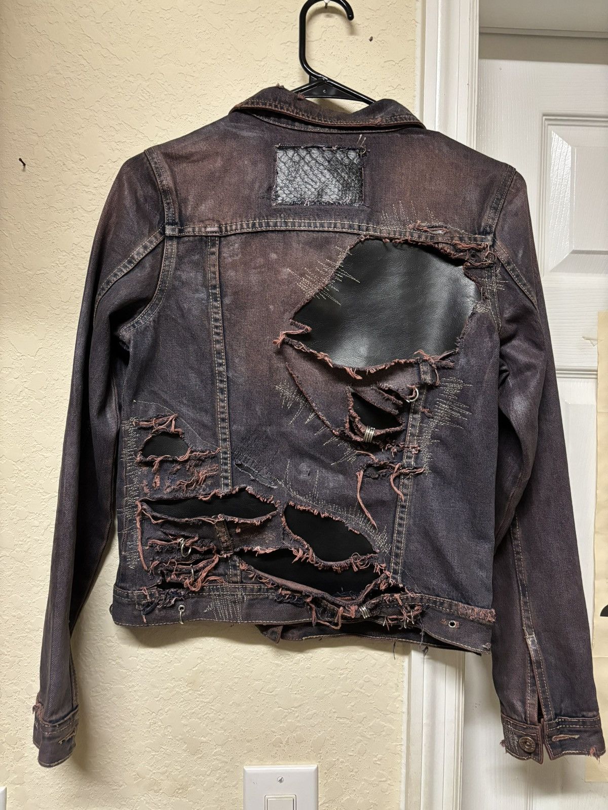 Army Of Me × Vintage Doll Waxed Denim Jacket Size US S / EU 44-46 / 1 - 6 Thumbnail