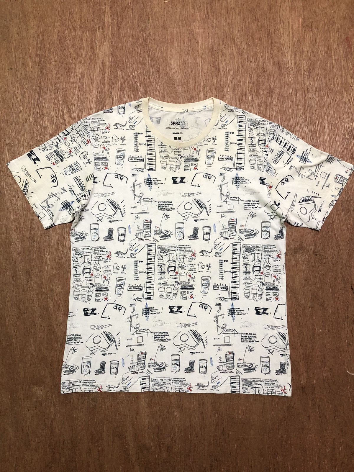 Jean-Michel Basquiat Jean Michel Basquiat X Uniqlo T-Shirt Size US L / EU 52-54 / 3 - 1 Thumbnail
