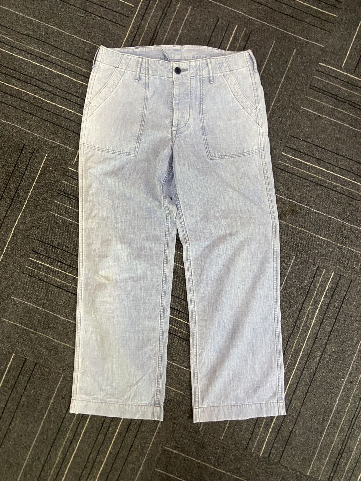 Danton Danton buckle back light baker pants Size 32" / US 10 / IT 46 - 1 Thumbnail