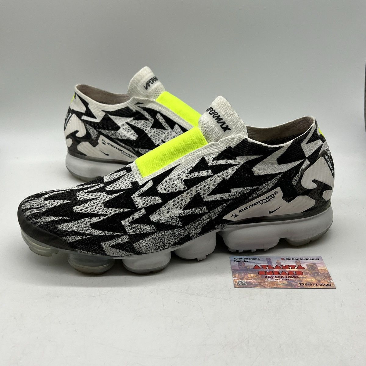 image of Acronym X Air Vapormax Moc 2 Light Bone Shoes in White, Men's (Size 14)