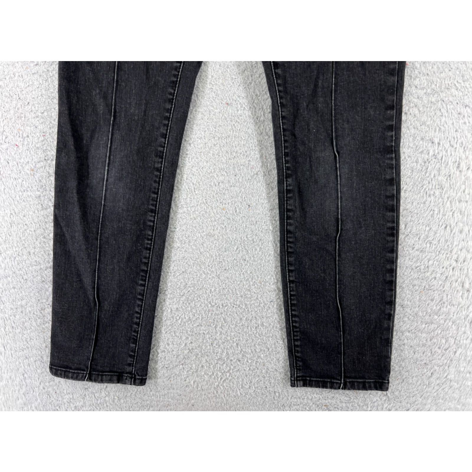 Denime Kappahl Jeans Denim Straight Leg 26x27 Black Cotton 26 Mid Rise 5-Pocket Womens Regular Jeans Size 26" / US 2 / IT 38 - 2 Thumbnail