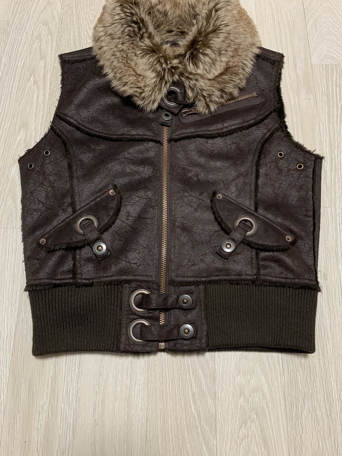 Japanese Brand × Vintage Vintage faux fur vests Size M / US 6-8 / IT 42-44 - 4 Thumbnail