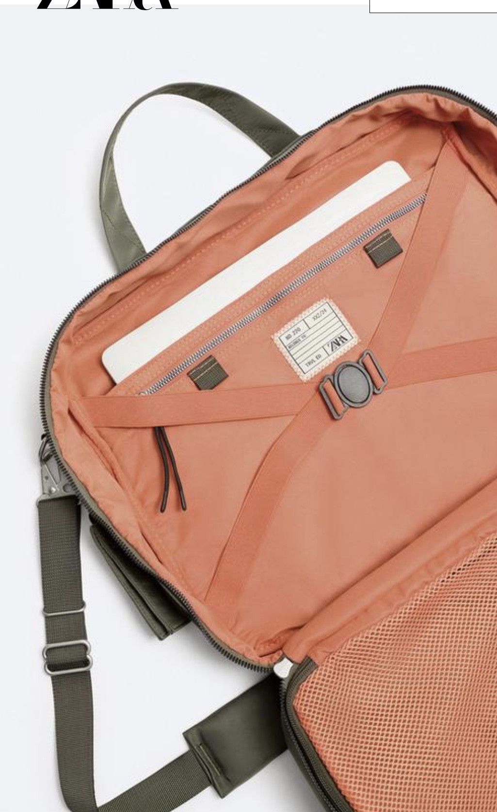 Zara ZARA NYLON BRIEFCASE Size ONE SIZE - 4 Thumbnail