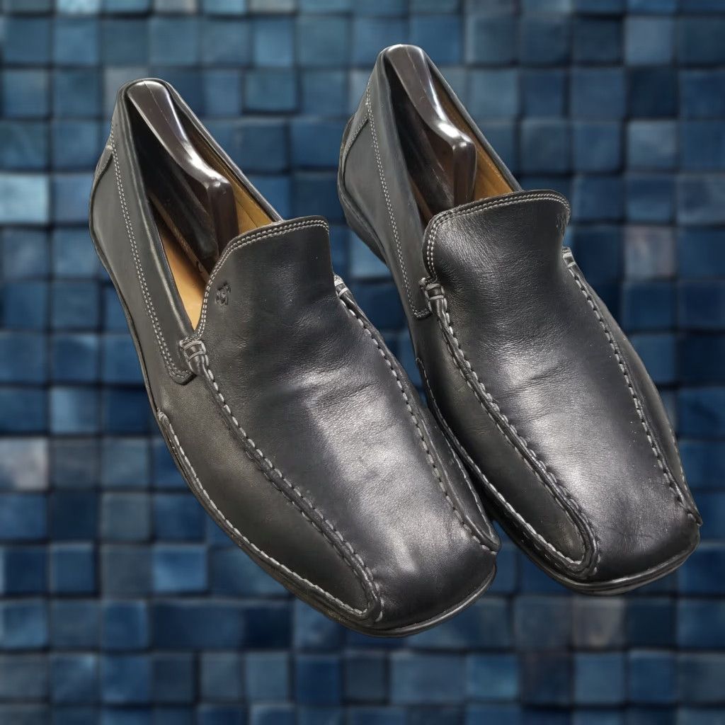 Donald Pliner DONALD J PLINER Leather Loafers Size 9.5 Black Italy Mens Size US 9.5 / EU 42-43 - 1 Thumbnail
