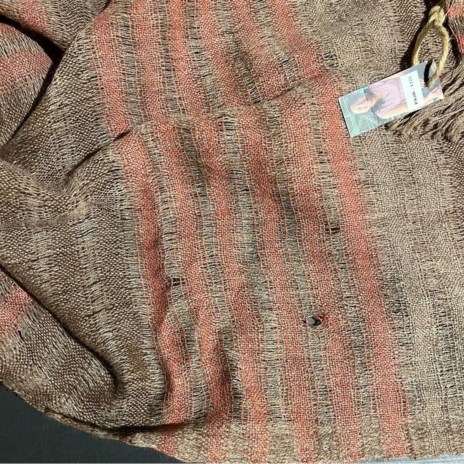 Other Living Threads NWT Ketzah Handmade Boho Scarf Wrap 20x80 Size ONE SIZE - 6 Thumbnail
