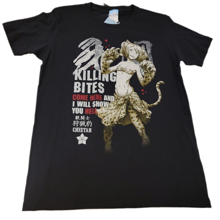 Japanese Brand RARE killing bites cheetah anime T-shirt cospa | Grailed
