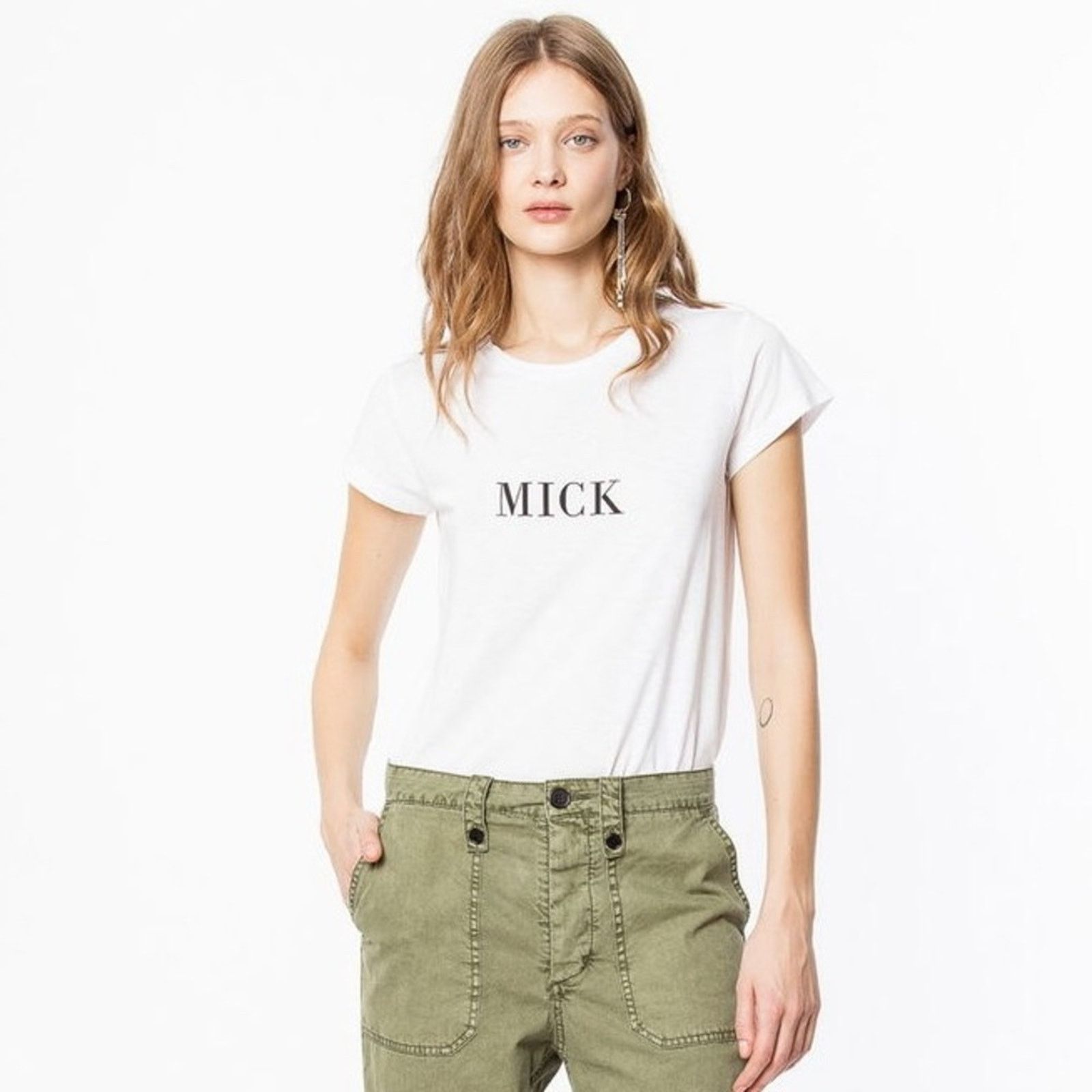 Zadig & Voltaire Zadig & Voltaire L Skinny Mick T-shirt in White Size L / US 10 / IT 46 - 1 Thumbnail