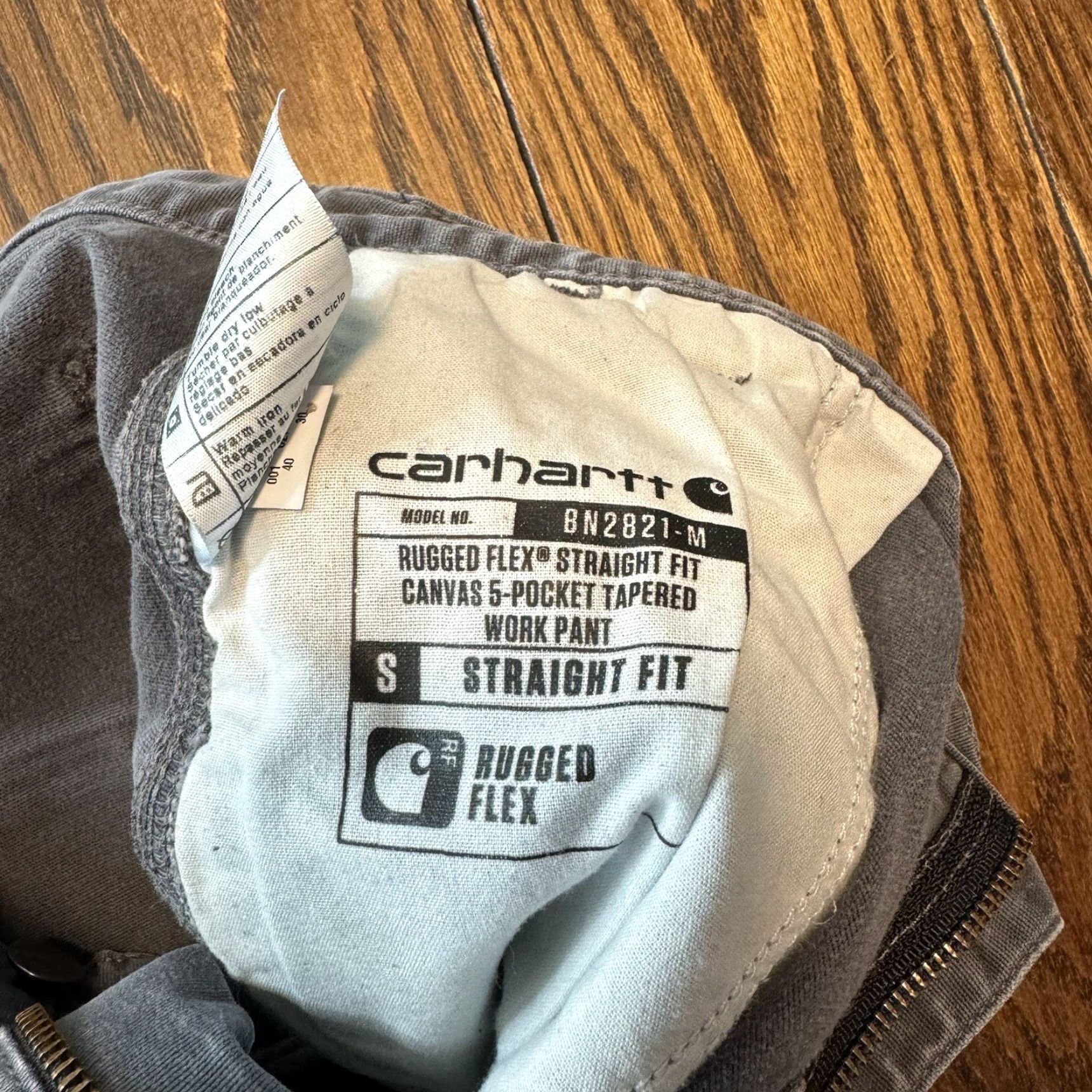 Carhartt Carhartt Pants 40x30 Gray Rugged Flex Straight Fit Canvas 5 Pocket Tapered Work Mens Size US 40 / EU 56 - 6 Thumbnail