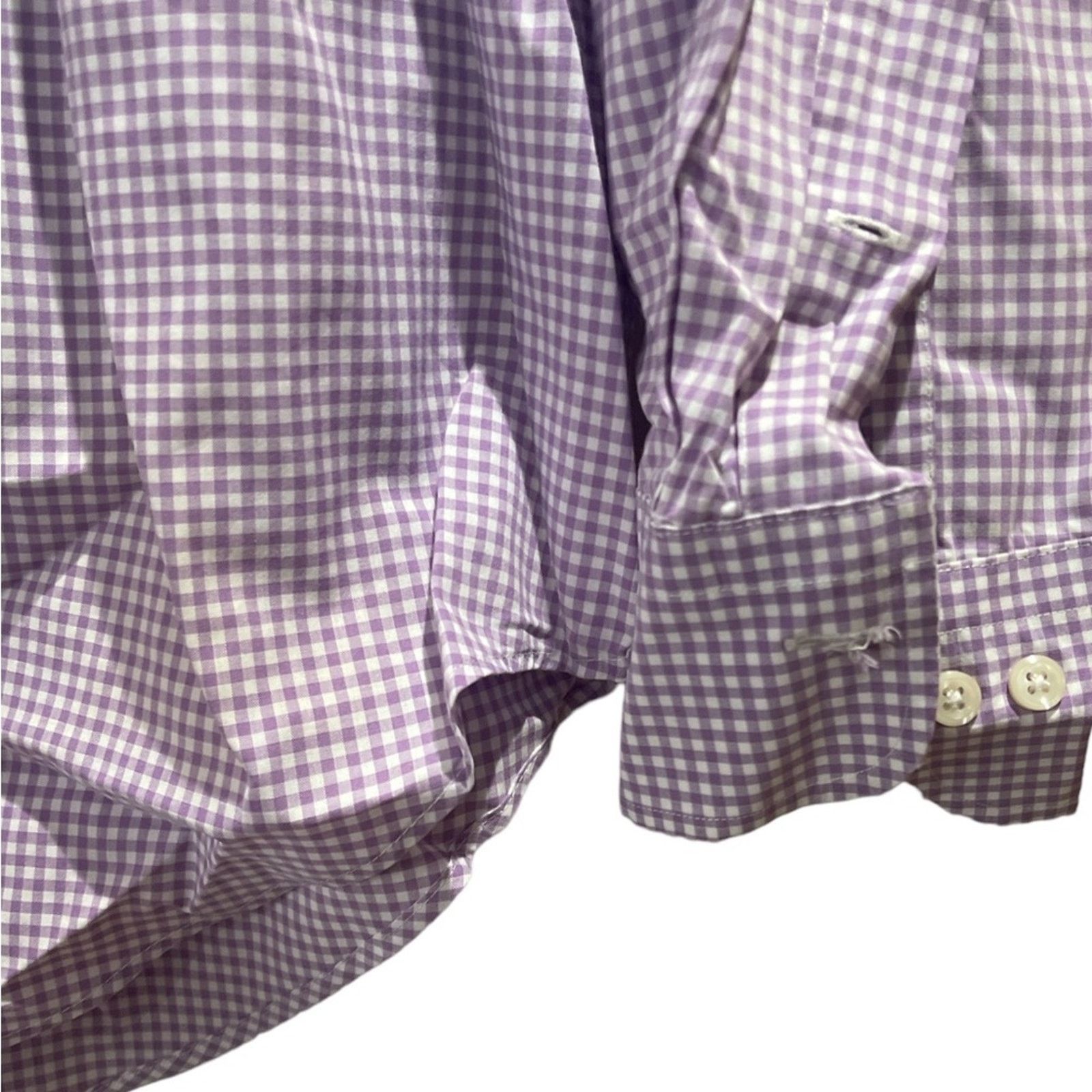 Lauren Ralph Lauren Ralph Lauren Men's Classic-Fit Purple Checkered Shirt Sz 16 Size US L / EU 52-54 / 3 - 4 Thumbnail