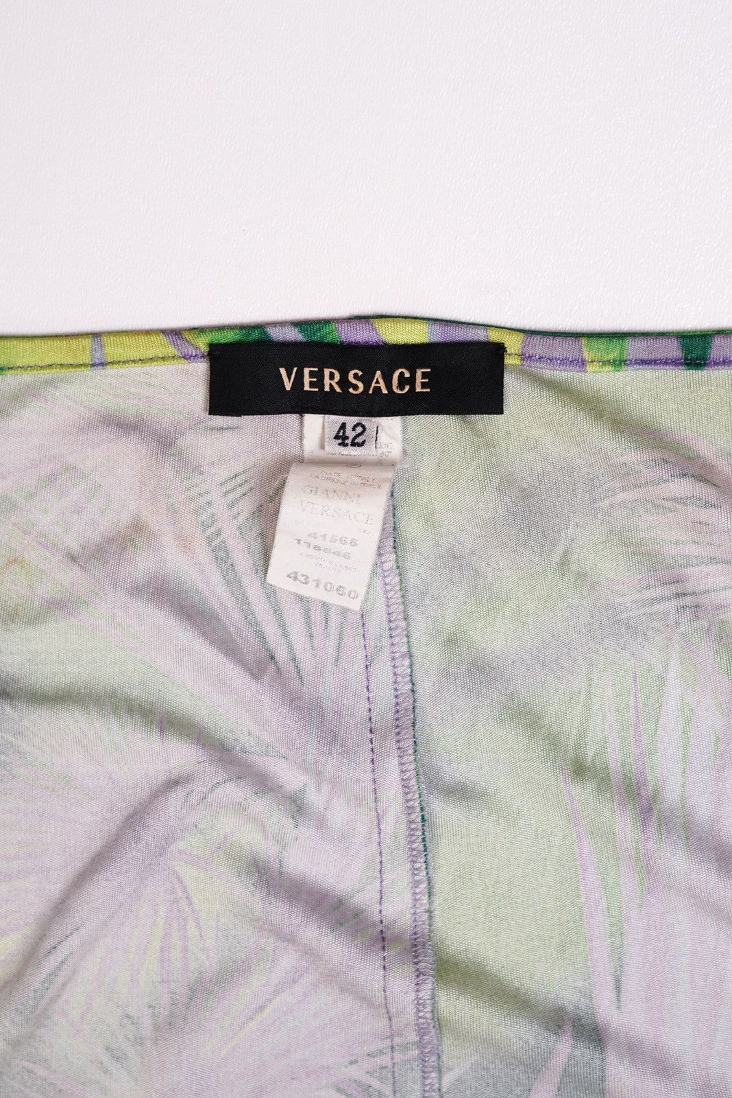 Versace Versace Floral Purple Top & Skirt Set Size ONE SIZE - 6 Thumbnail