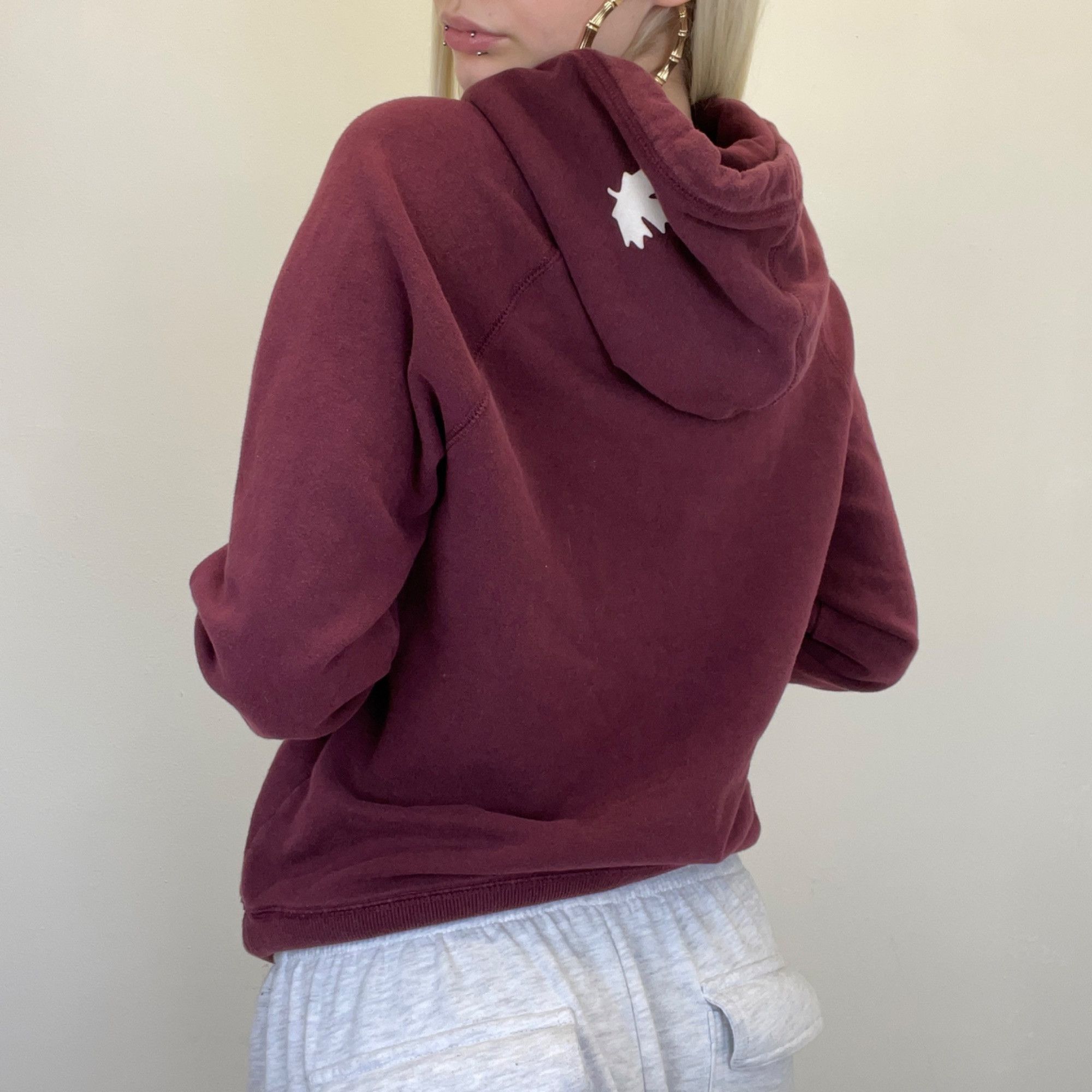 Roots S - Roots Maroon Red Hoodie Size S / US 4 / IT 40 - 3 Thumbnail