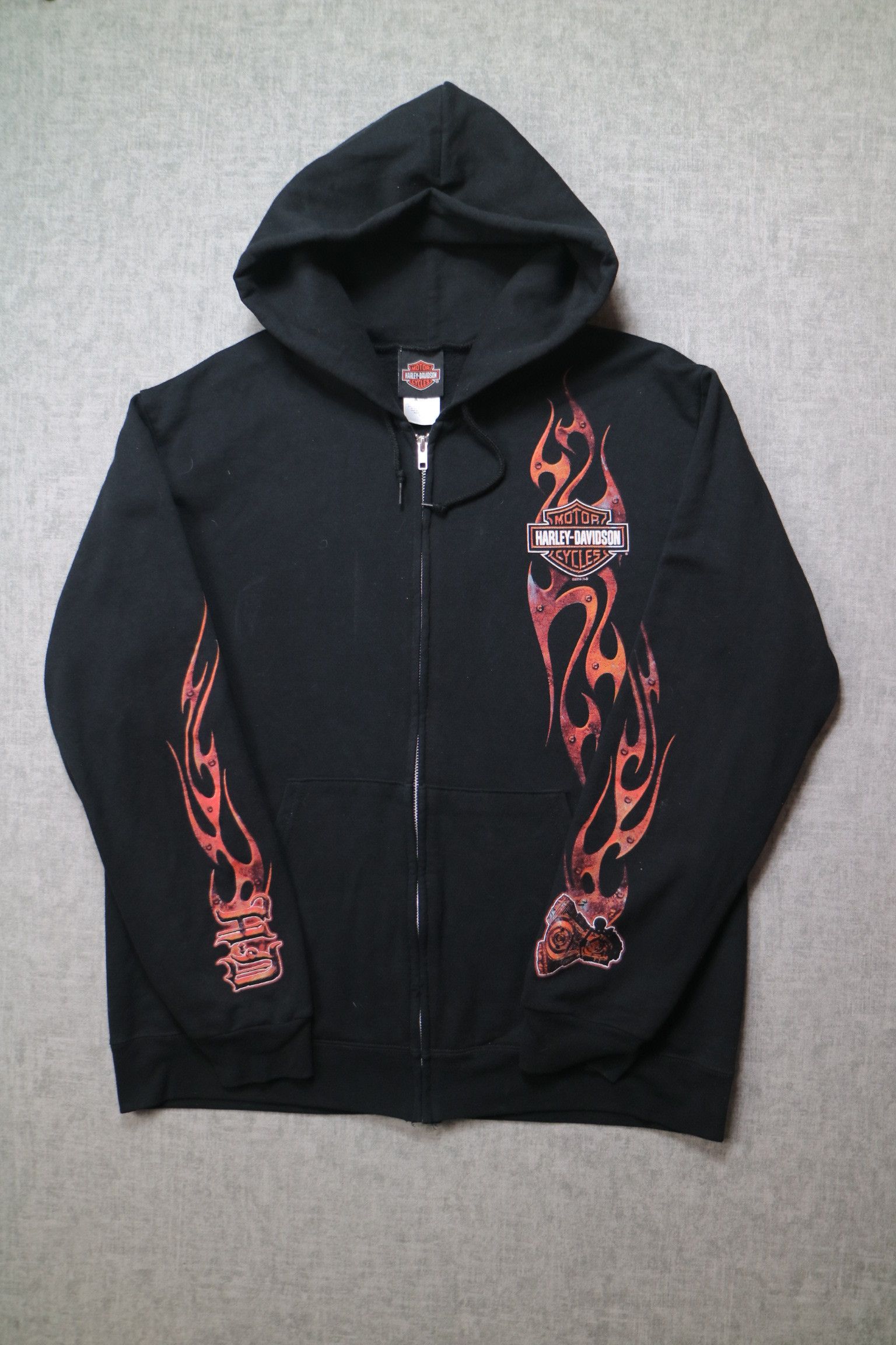 Harley Davidson × Streetwear × Vintage VINTAGE HARLEY METAL FLAME 