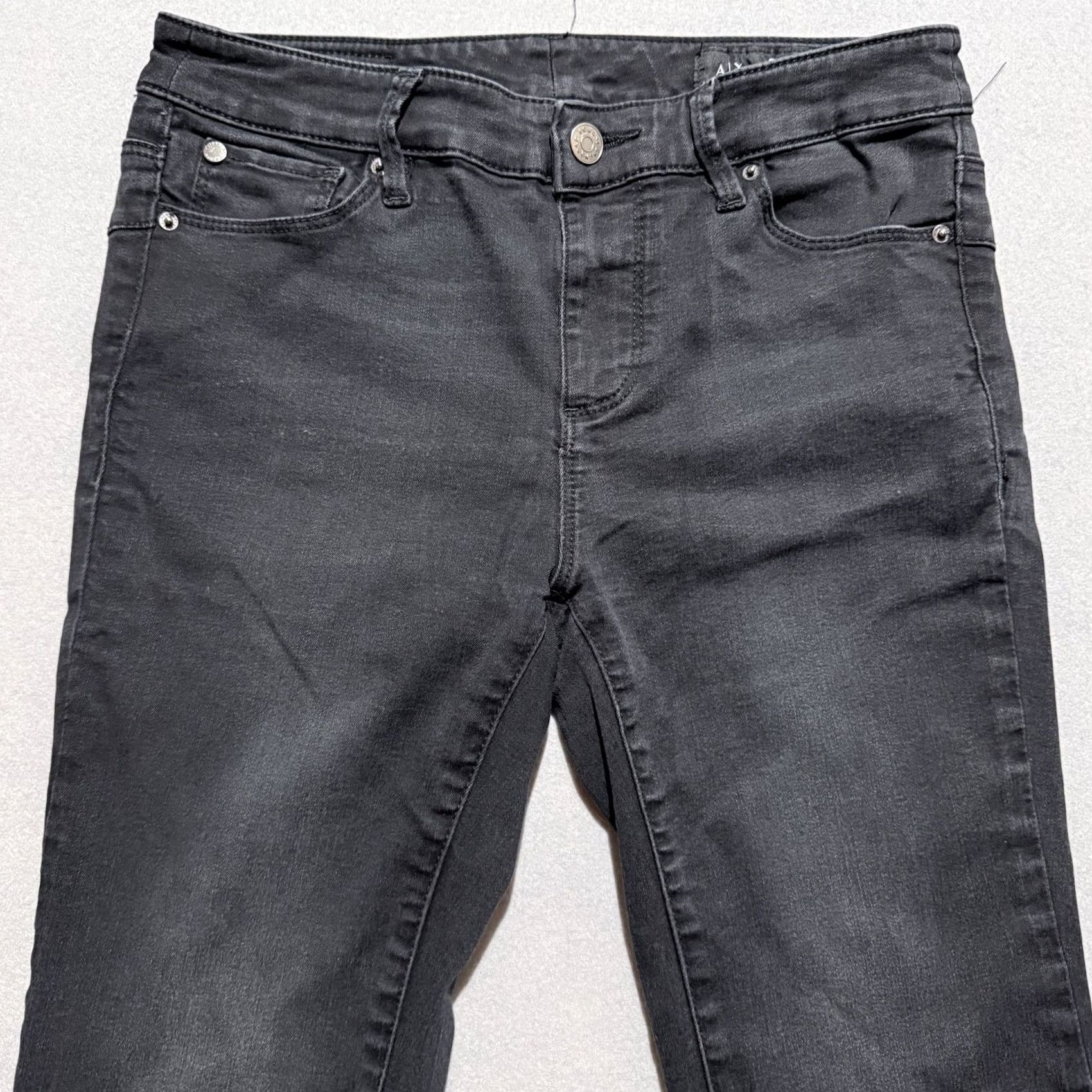 Armani Exchange Armani Exchange J69 Super Skinny Lift Up Jeans Women's Black Denim Low Rise - 27 Size 27" / US 4 / IT 40 - 3 Thumbnail