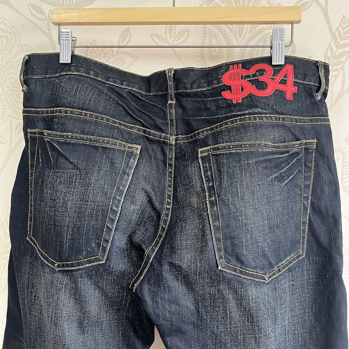 Swagger Acid Wash Faded Black Swagger Buttons Denim Size US 34 / EU 50 - 4 Thumbnail