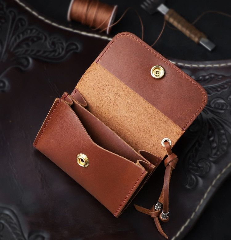 Japanese Brand × Leather × Vintage Handmade Leather Wallet Size ONE SIZE - 2 Thumbnail