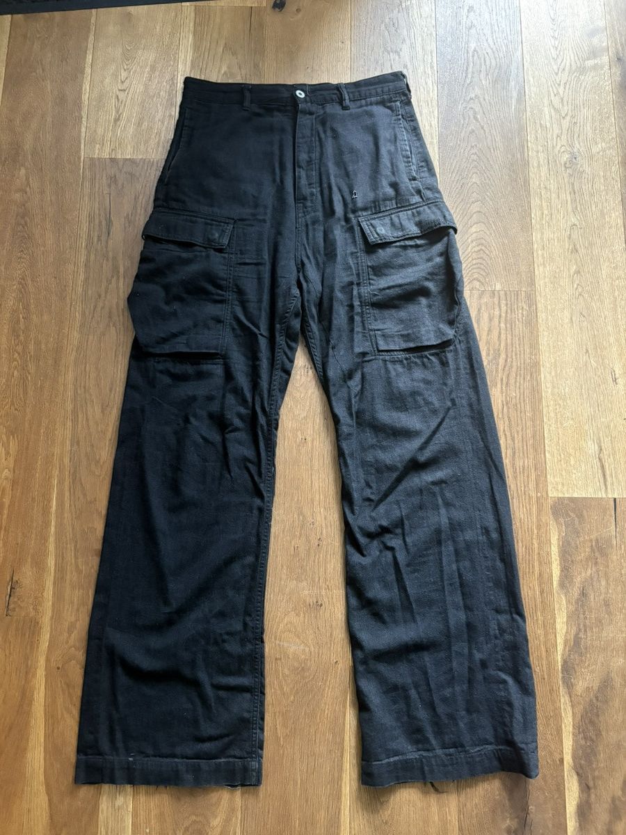 Rick Owens Drkshdw Rick Owens Geth Cargo Trousers Size 30 Size US 30 / EU 46 - 1 Thumbnail