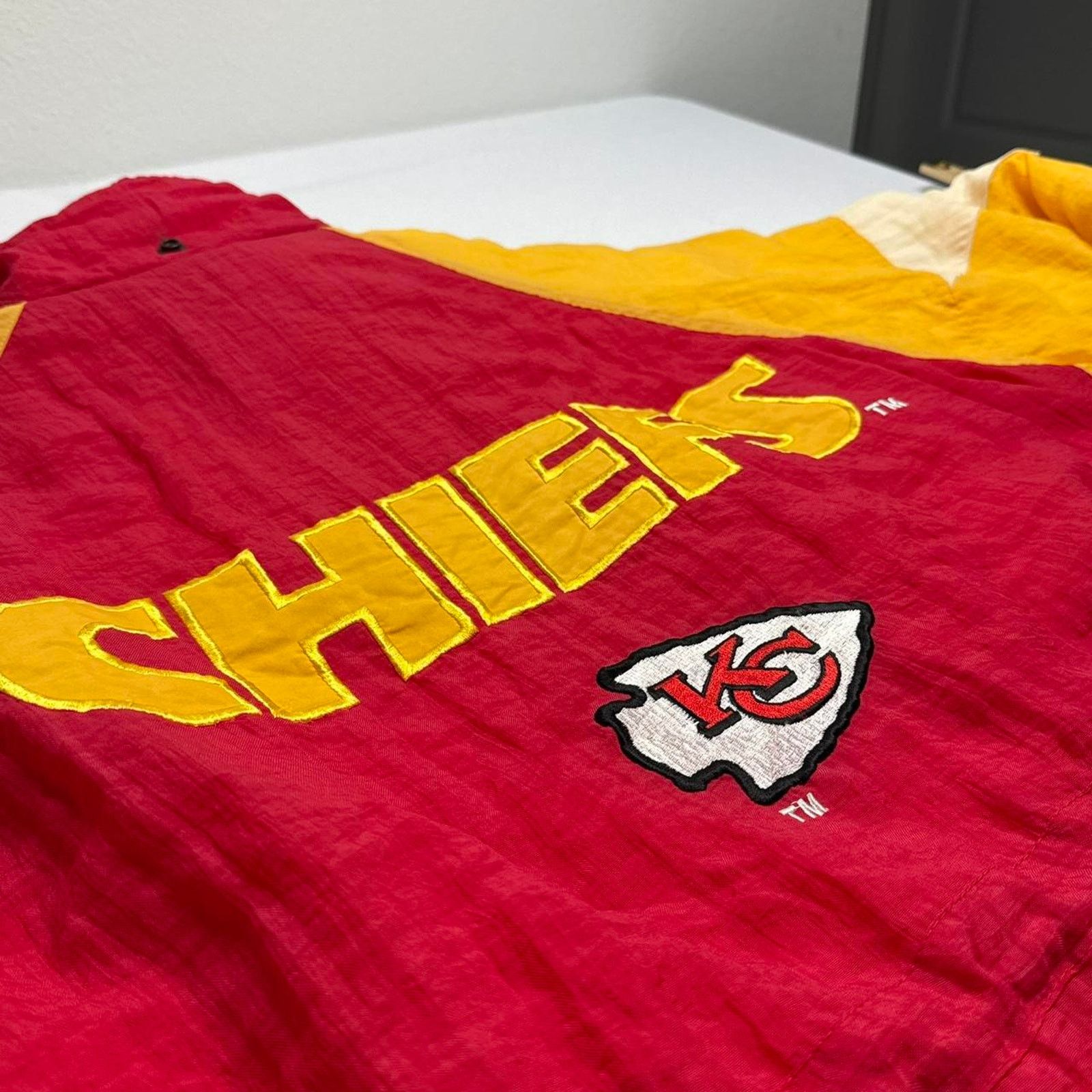 Logo 7 1998 Chiefs Logo7 Signed Jacket Derrick Thomas Tony Gonzalez Size US M / EU 48-50 / 2 - 8 Thumbnail
