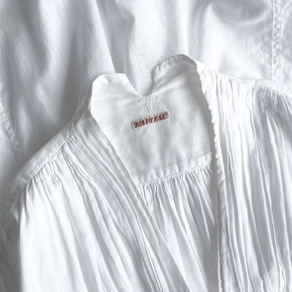 Kapital × Kapital Kountry ‘KAPITAL’ BLOUSES FISHERMAN’S WHITE OVERSIZED SHIRT Size US S / EU 44-46 / 1 - 12 Thumbnail