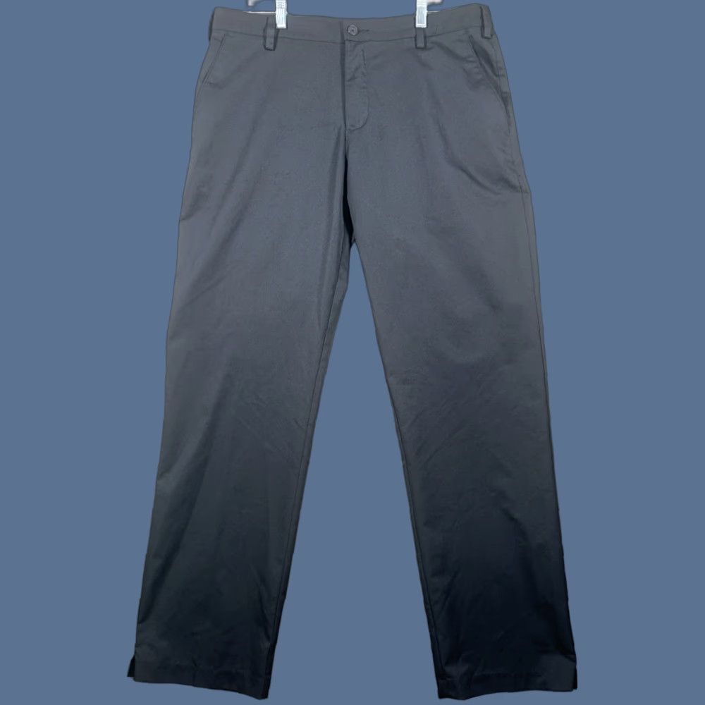 Adidas Adidas Mens Pants Black 34x32 Hybrid Golf Performance Straight Slash Pockets Size US 34 / EU 50 - 1 Thumbnail