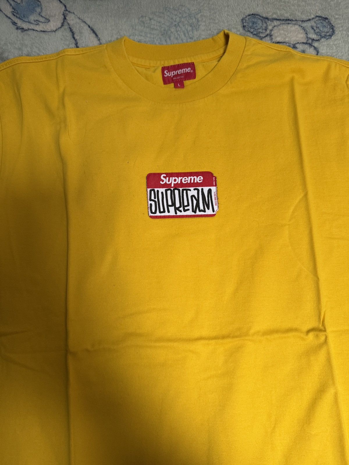 Supreme Yellow Supreme tshirt Size US L / EU 52-54 / 3 - 3 Thumbnail
