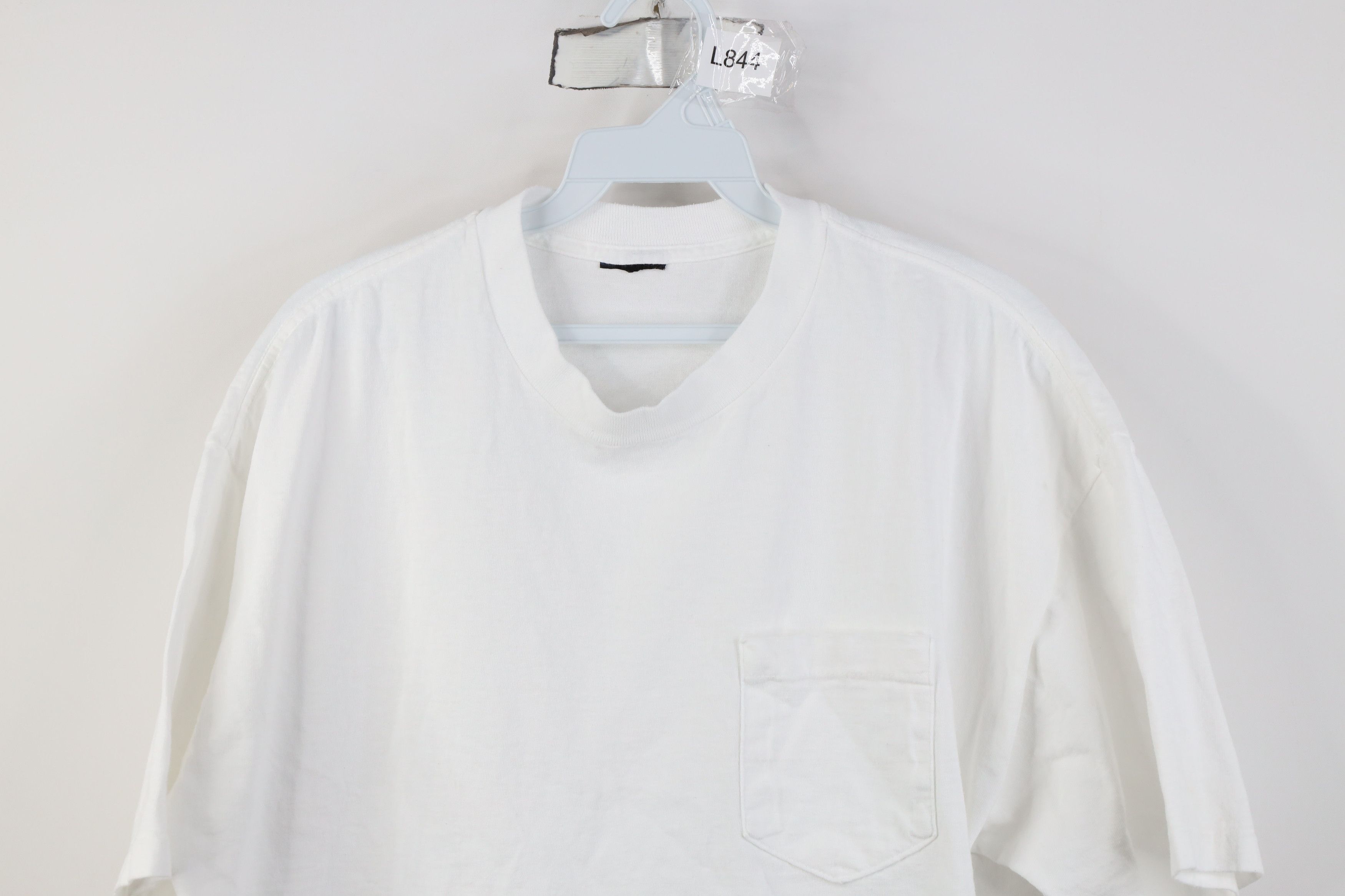 Dickies Vintage 90s Dickies Blank Heavyweight Cotton T-Shirt White Size US L / EU 52-54 / 3 - 2 Thumbnail