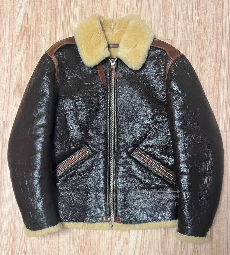 The Real McCoy's The Real McCoys B6 fur one-piece flight jacket Size US M / EU 48-50 / 2 - 1 Thumbnail