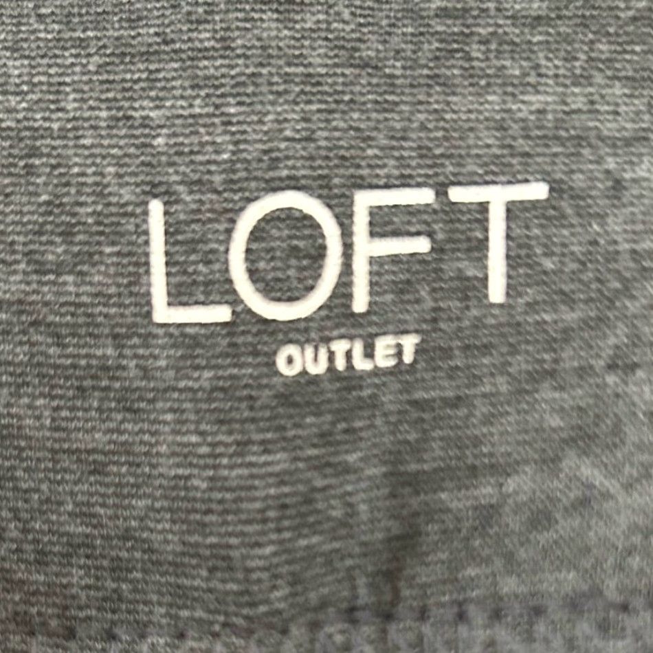 Loft LOFT Womens Pants Gray Pull On Mid Rise Leggings Rayon Nylon Stretch Large Size 24" / US 00 / IT 34 - 4 Thumbnail