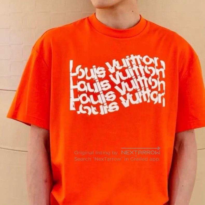 Louis Vuitton Louis Vuitton Printed orange short sleeve Size US M / EU 48-50 / 2 - 5 Thumbnail