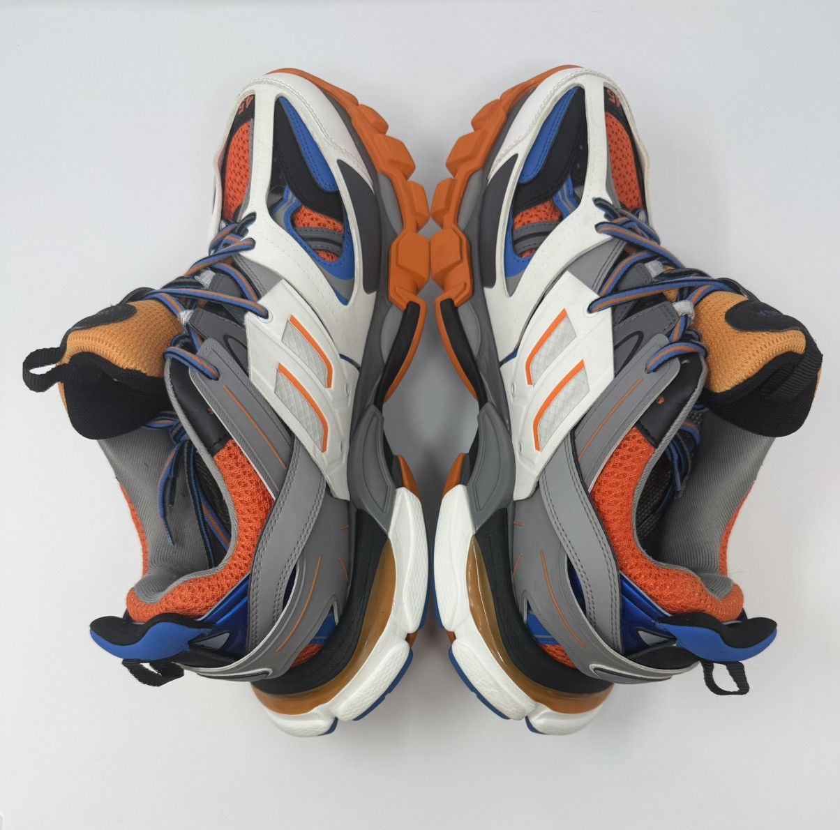 Balenciaga Balenciaga Track Sneaker White/Orange/Blue Size US 12 / EU 45 - 4 Thumbnail