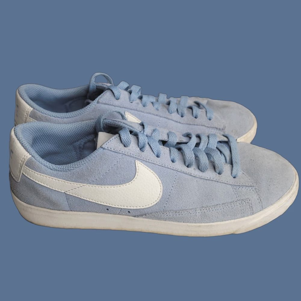 Nike Nike Blazer Low Sneaker Womens 9 Blue Suede Athletic Shoes Shoes Blues Women 90s? Size M / US 6-8 / IT 42-44 - 1 Thumbnail