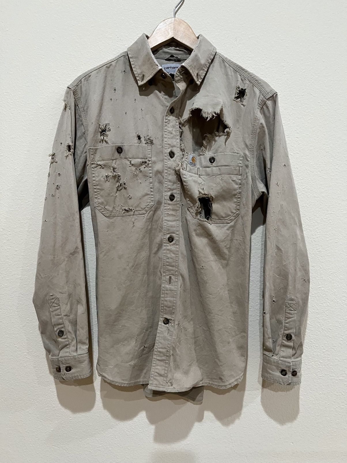 Carhartt Carhartt thrashed button up Size US M / EU 48-50 / 2 - 1 Thumbnail