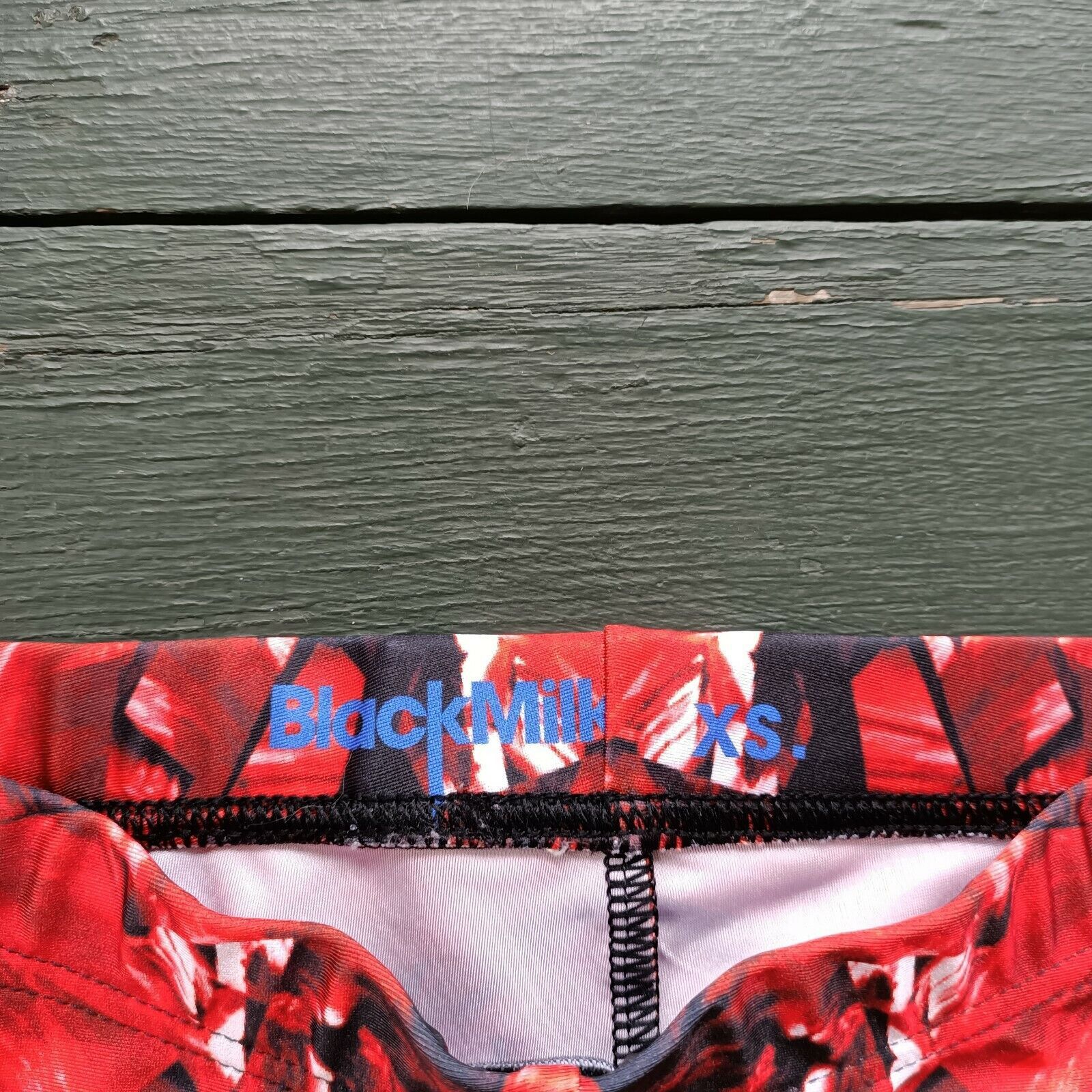 Man Made In Australia Black Milk Leggings Red Black Ruby High Waist Limited Size 27" / US 4 / IT 40 - 7 Thumbnail