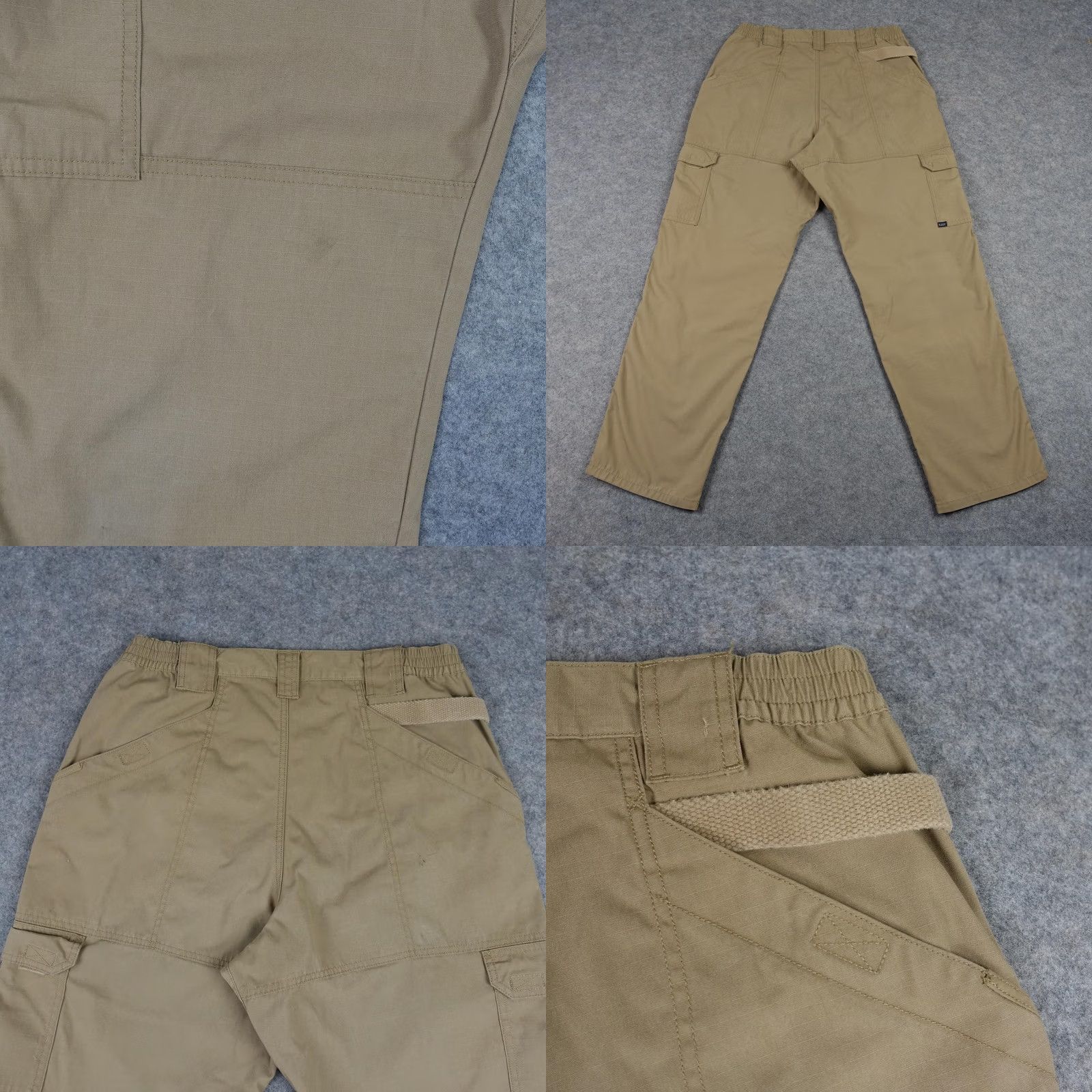Vintage 5.11 Tactical Cargo Pants Mens 31x30 Beige Elastic Waist Ripstop Workwear Series Cargo Pants Mens Beige Size US 31 - 8 Thumbnail