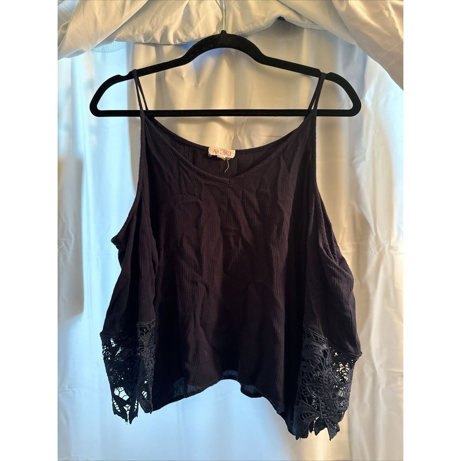 Other Agaci Womens Large Blouse Shirt Top Blue Cold Shoulder Pullo Size L / US 10 / IT 46 - 7 Thumbnail