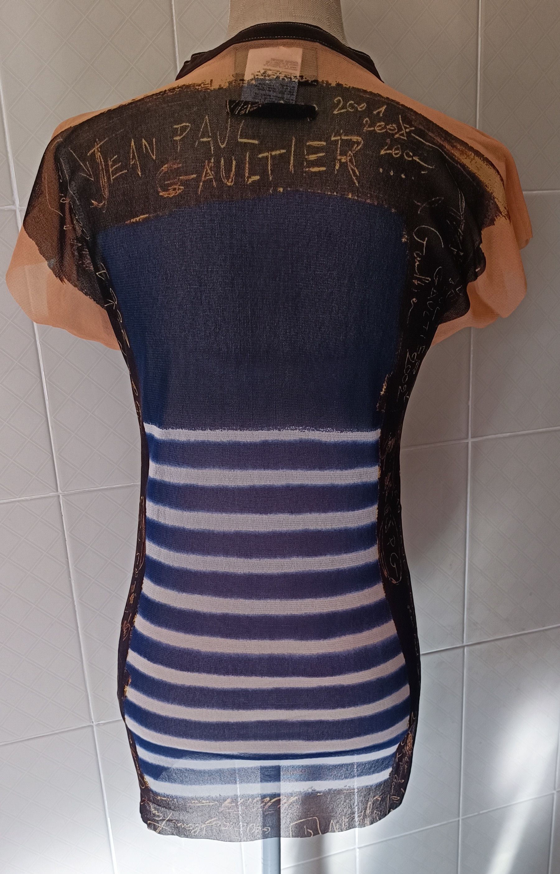 Jean Paul Gaultier SS2001- Graffiti and stripes long top Size US S / EU 44-46 / 1 - 14 Thumbnail