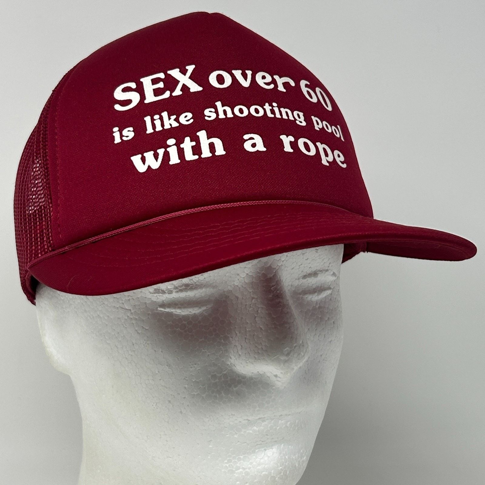 Vintage Vintage 80s Sex Over 60 Trucker Hat Baseball Cap 5 Panel Size ONE SIZE - 9 Thumbnail
