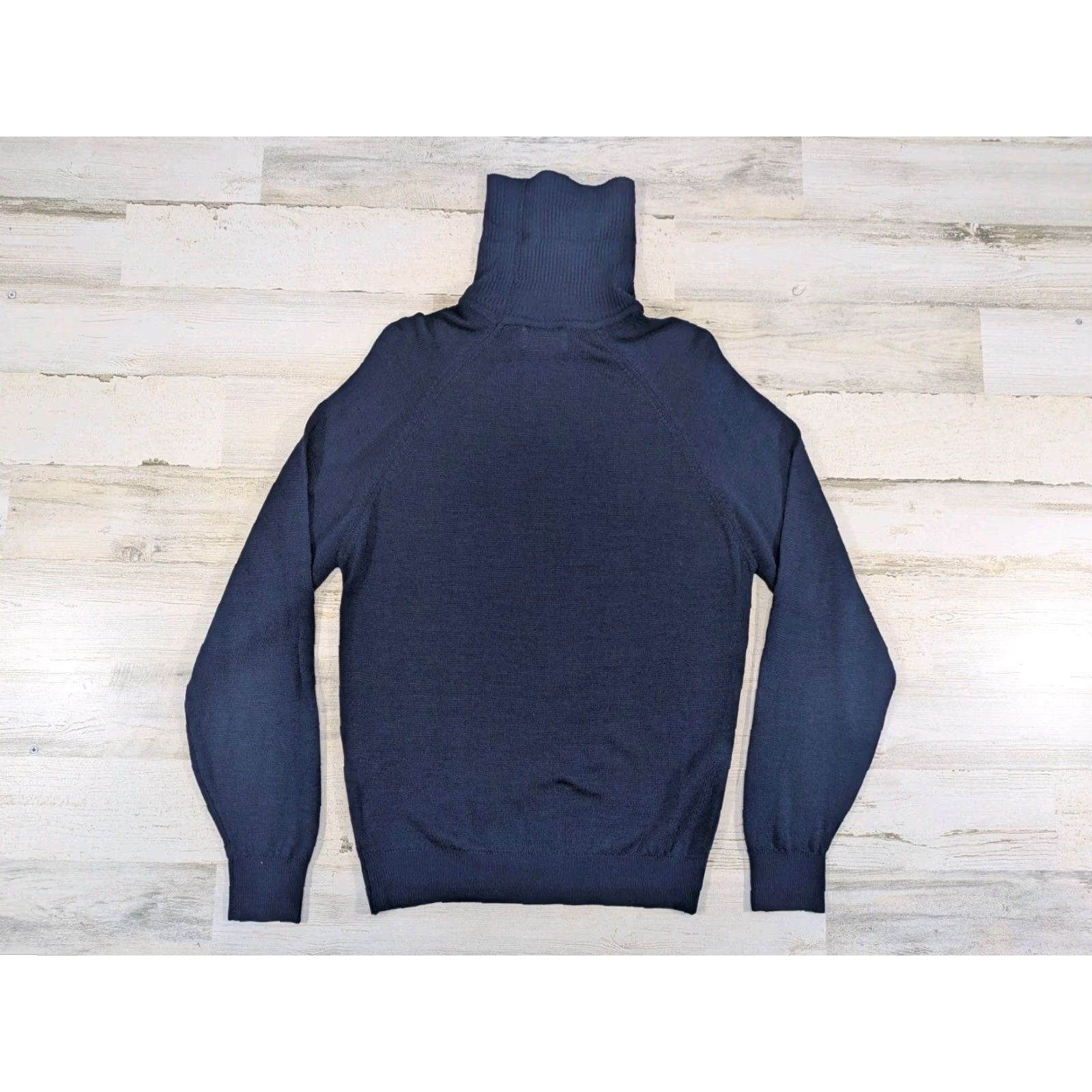 Pendleton VINTAGE Pendleton Sweater Womens Medium Blue Turtle Neck Raglan USA Made Size M / US 6-8 / IT 42-44 - 5 Thumbnail
