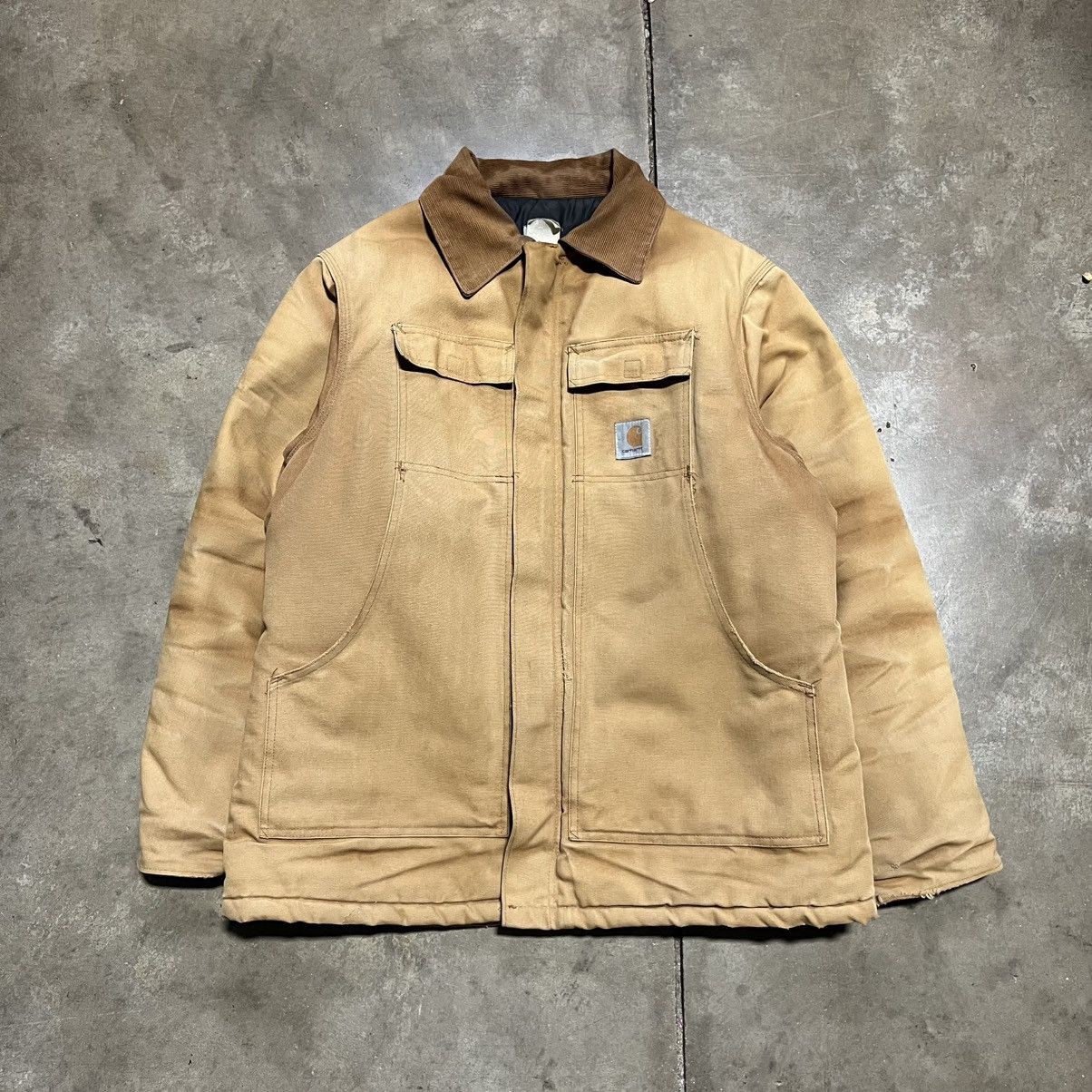Vintage 90s Carhartt Arctic Jacket Chore Barn Coat Corduroy main image 6