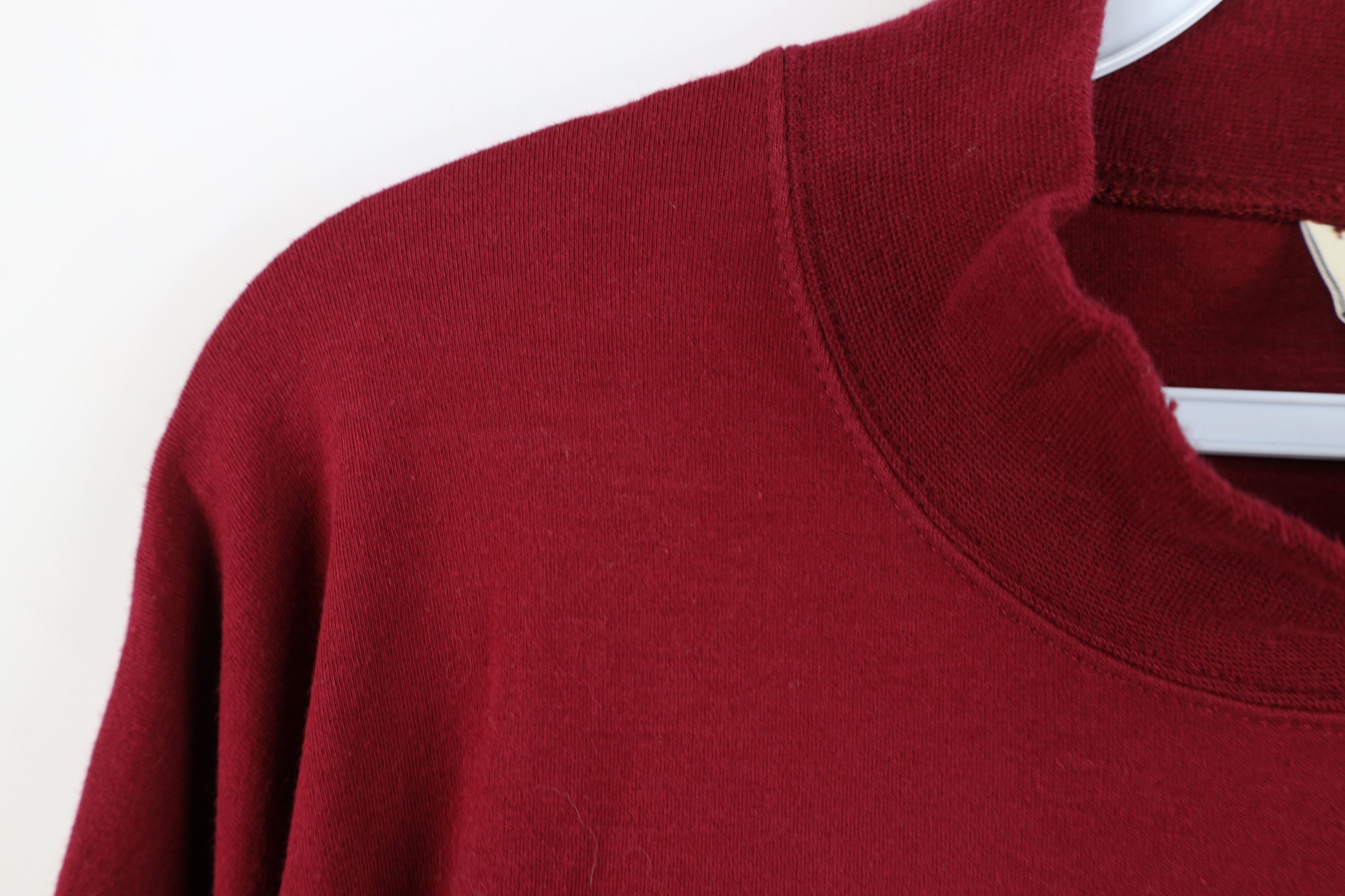 Eddie Bauer Vintage 90s Eddie Bauer Mock Neck Long Sleeve T-Shirt Red Size US XL / EU 56 / 4 - 8 Thumbnail