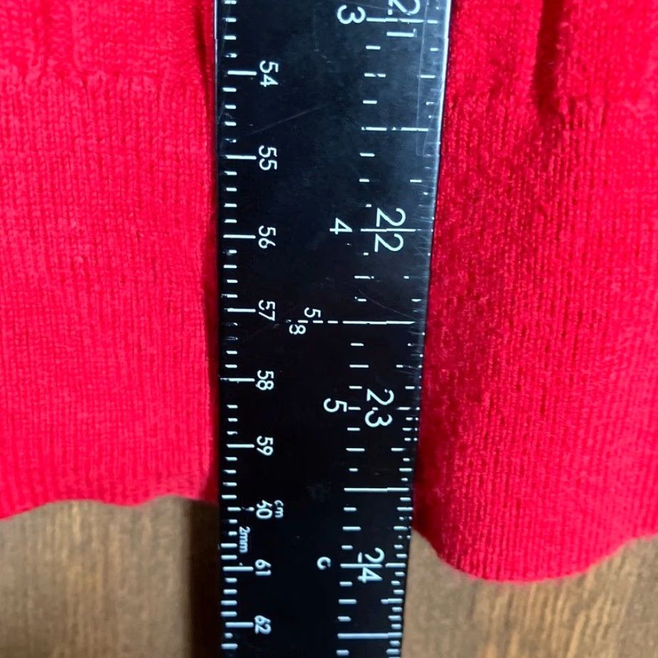Ann Taylor VINTAGE Ann Taylor Factory Womens Sweater Red Textured Long Sleeve Knit Stretch M Size M / US 6-8 / IT 42-44 - 7 Thumbnail