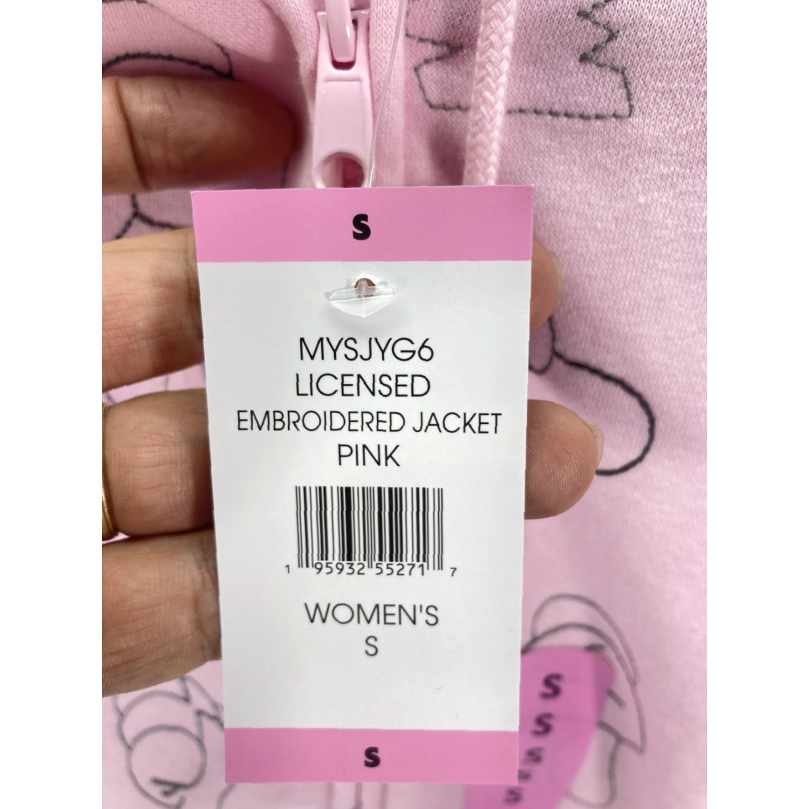 Disney Disney Mickey Mouse Hoodie Sweatshirt Women Small Pink AOP Full Zip Fleece NWT Size S / US 4 / IT 40 - 5 Thumbnail