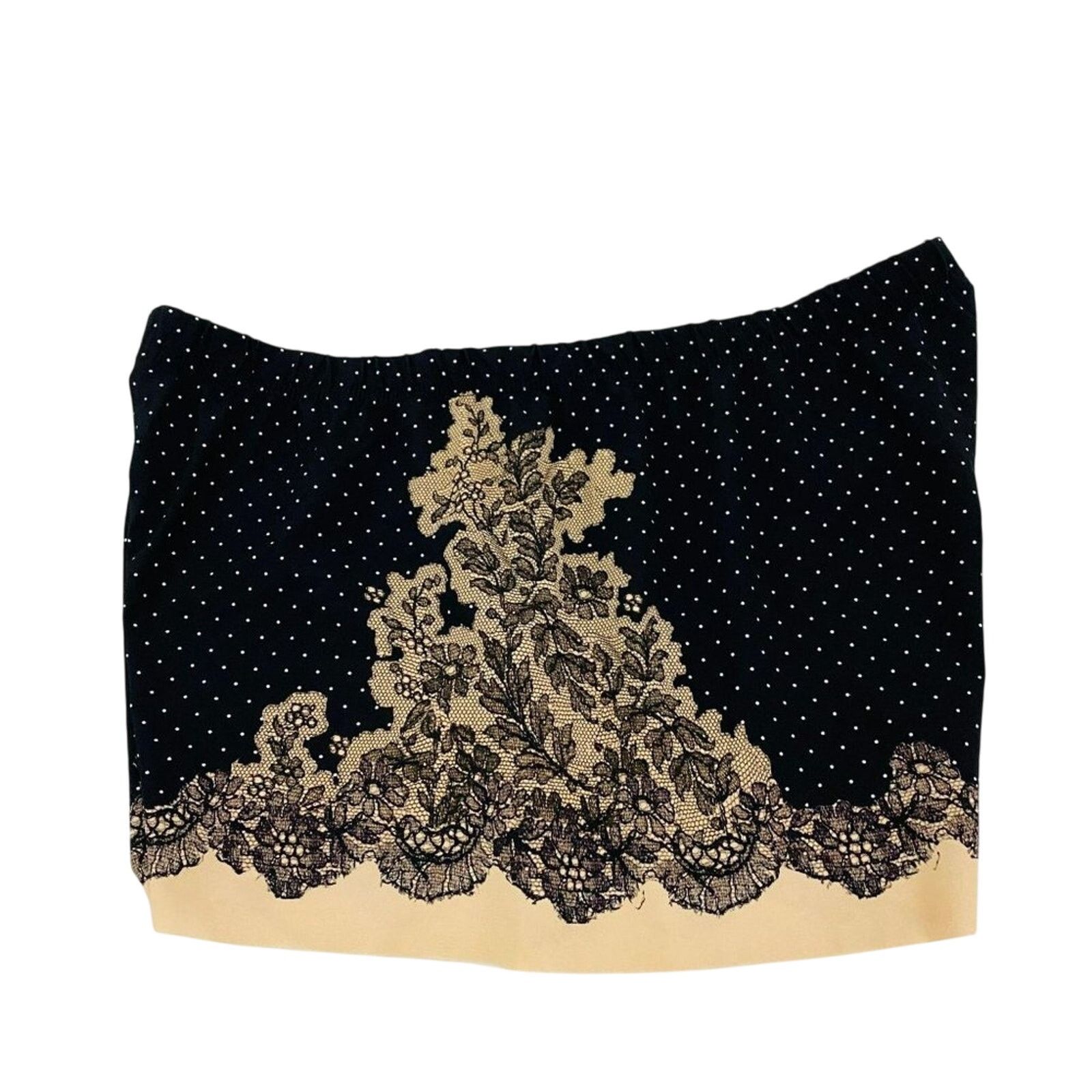 Commando Commando Antique Lace Print Boxer Short Cream Black Large Size ONE SIZE - 2 Thumbnail