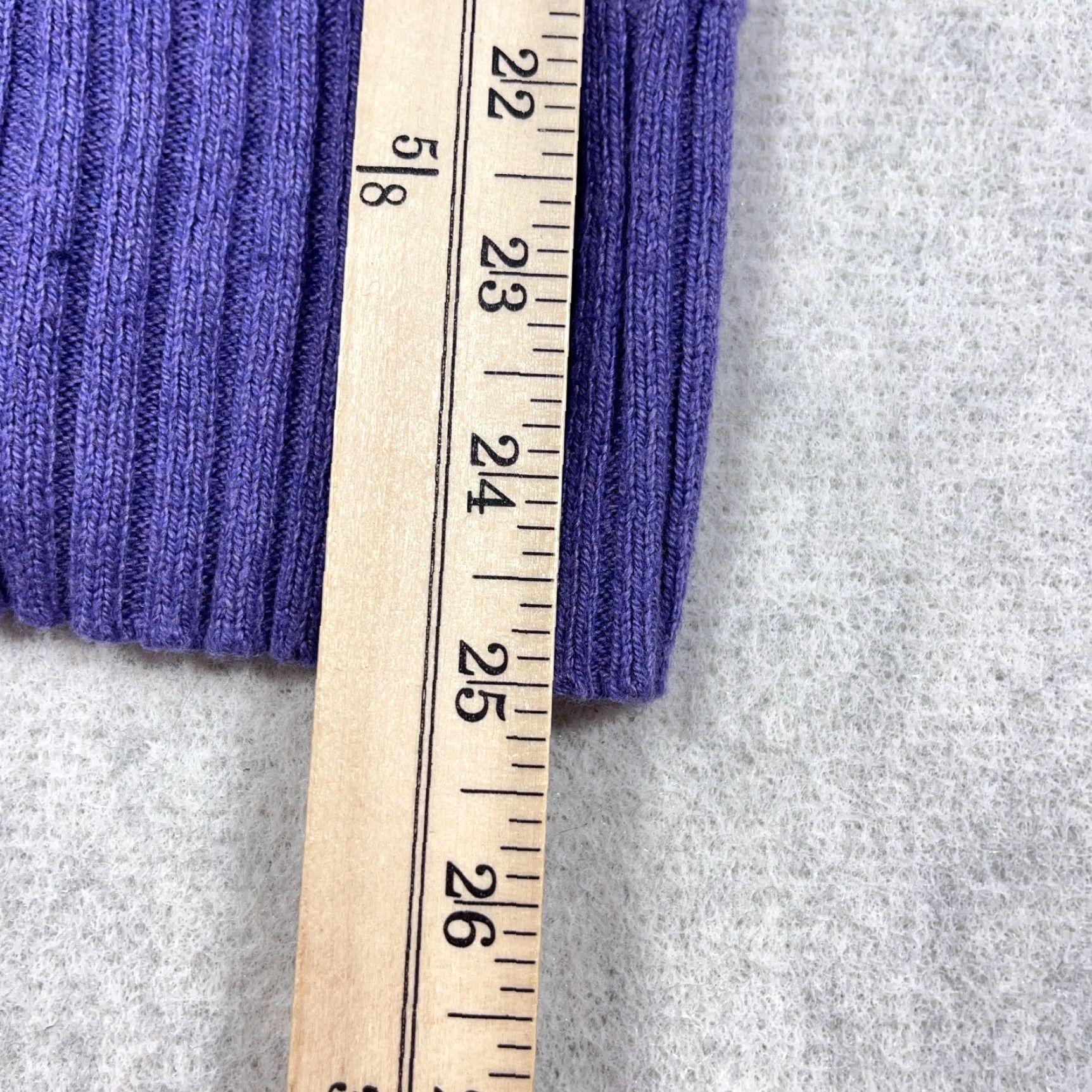 American Eagle Outfitters VINTAGE American Eagle Outfitters Sweater Women M Purple Cable-Knit Fitted Pullover Size M / US 6-8 / IT 42-44 - 7 Thumbnail