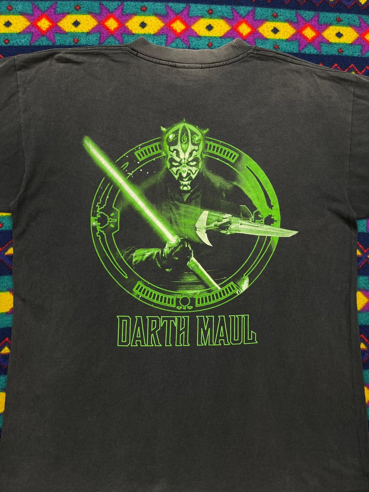 Star Wars × Vintage Vintage 90s Sunfaded Darth Maul Star Wars Short Sleeve Tee Size US L / EU 52-54 / 3 - 12 Thumbnail