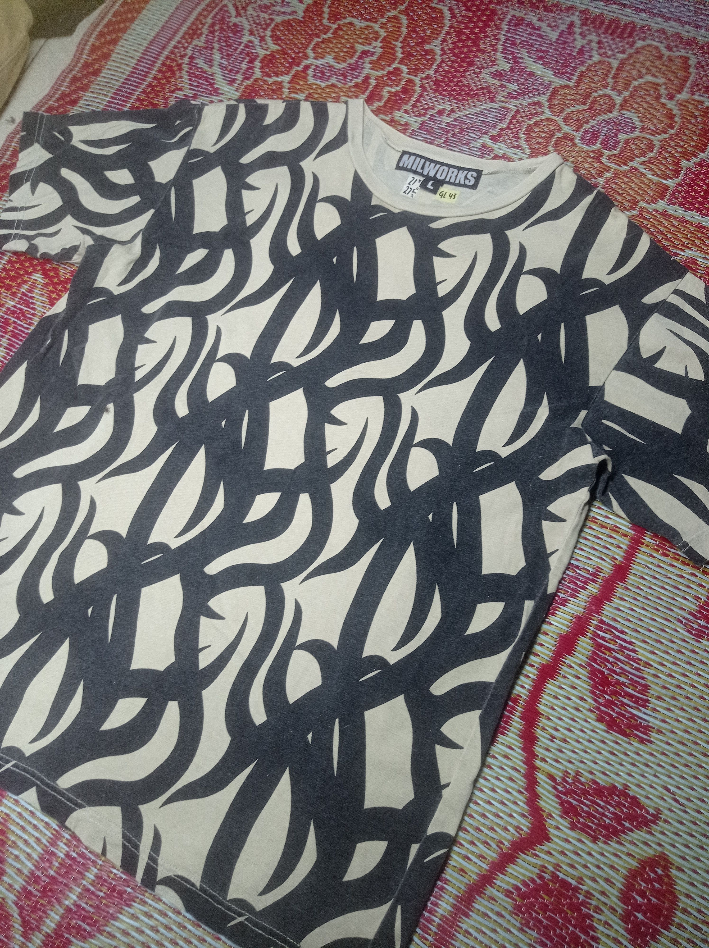 Japanese Brand Japanese designer milworks overprint Size US L / EU 52-54 / 3 - 2 Thumbnail