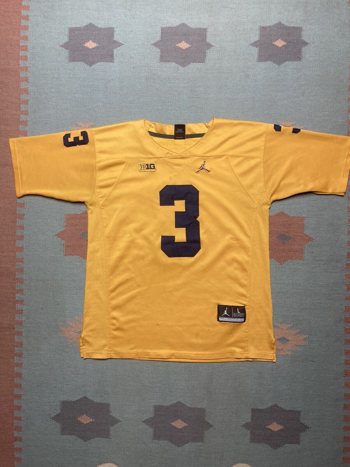 Nike × Vintage Air Jordan big 10 jersey university Michigan wolve Gary #3 L Size US L / EU 52-54 / 3 - 1 Thumbnail