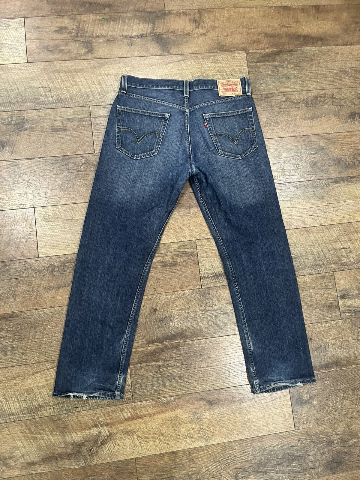 Levi's Vintage Y2k Levis 505 Blue Jeans Regular Fit - 33x30 Size US 33 - 1 Thumbnail