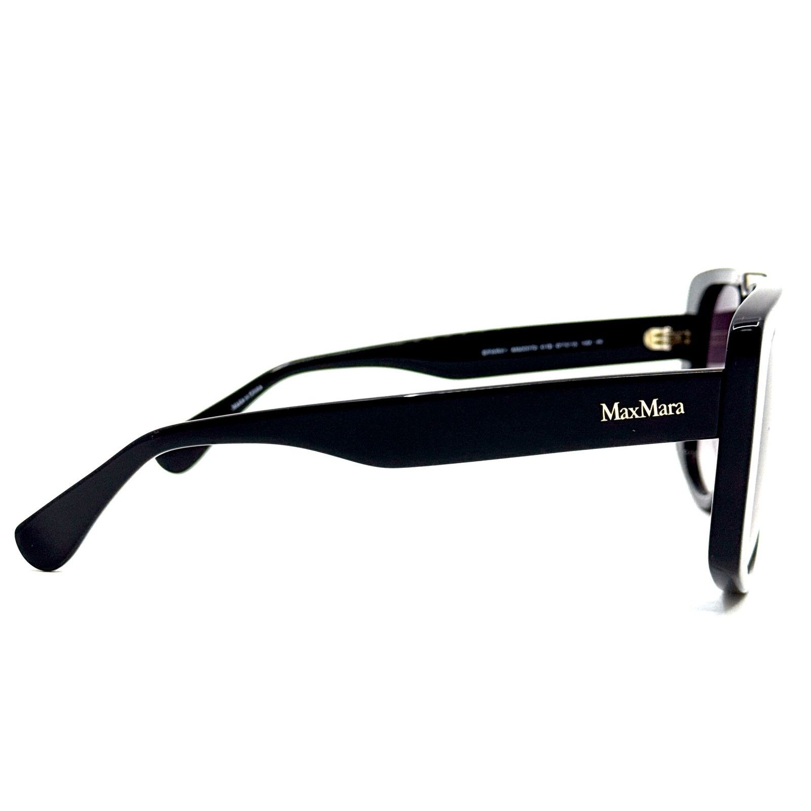 Max Mara New, MAXMARA Sunglasses Spark1 MM0075 01B Authentic Size ONE SIZE - 11 Thumbnail