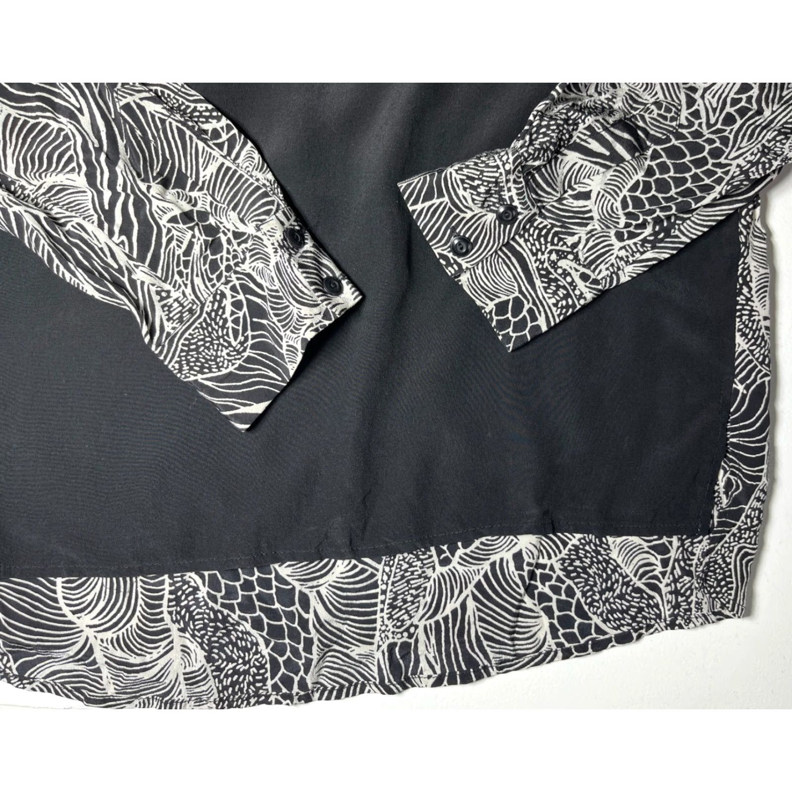 Diane von Furstenberg DVF Diane von Furstenberg Louisa Long Sleeve Silk Top Sz 12 Women’s Blouse Size XL / US 12-14 / IT 48-50 - 6 Thumbnail
